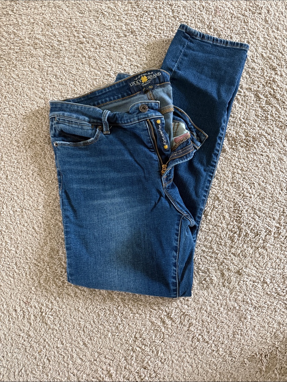 Lucky Brand Dark Blue Ankle Skinny Jeans